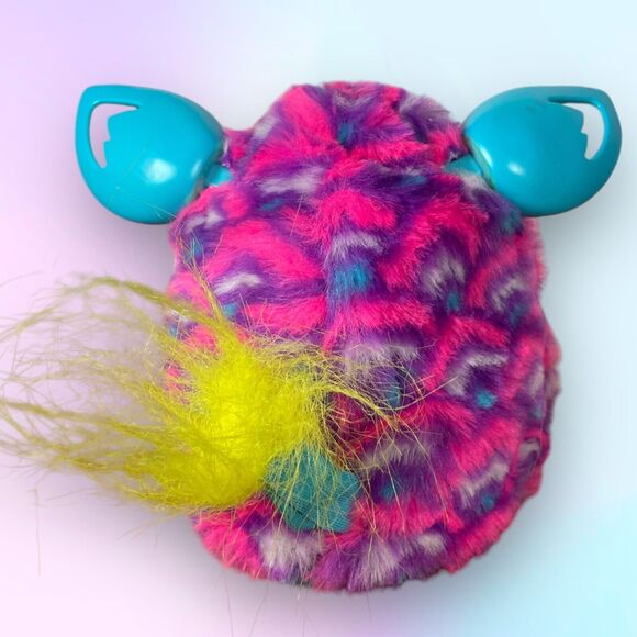 2012 Hasbro Furby Boom Purple Pink & Blue Teal Hearts Talking *Tested & Working - Picture 8 of 16
